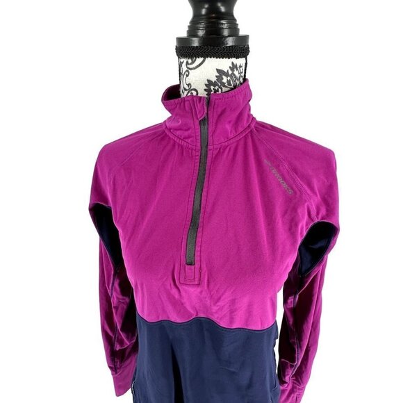 Brooks Drilayer Technology pullover stretch Color Block 1/4 Zip Size Medium - Picture 10 of 14